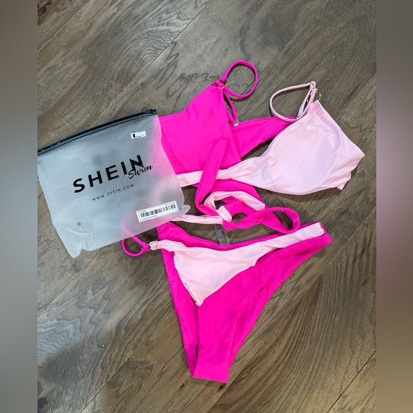 2 pc hot pink bikini | size L - Picture 3 of 8